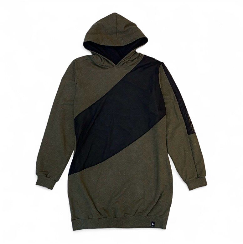 Hoodies Dress With Transparency