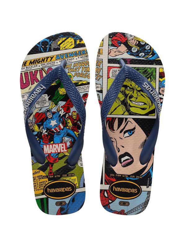Alohas Havaianas Top Marvel - Blue/Gray Alohas Havaianas Top Marvel - Blue/Gray