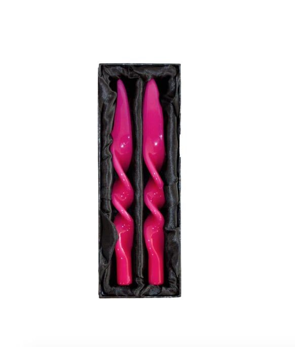 Twist Taper Candles, Set of 2