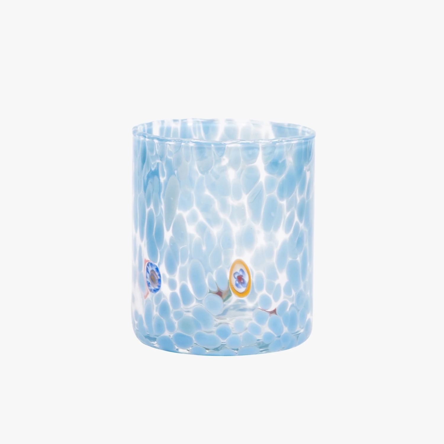 Murano STRAIGHT glass - EACH, Color: Azzurro/Light Blue
