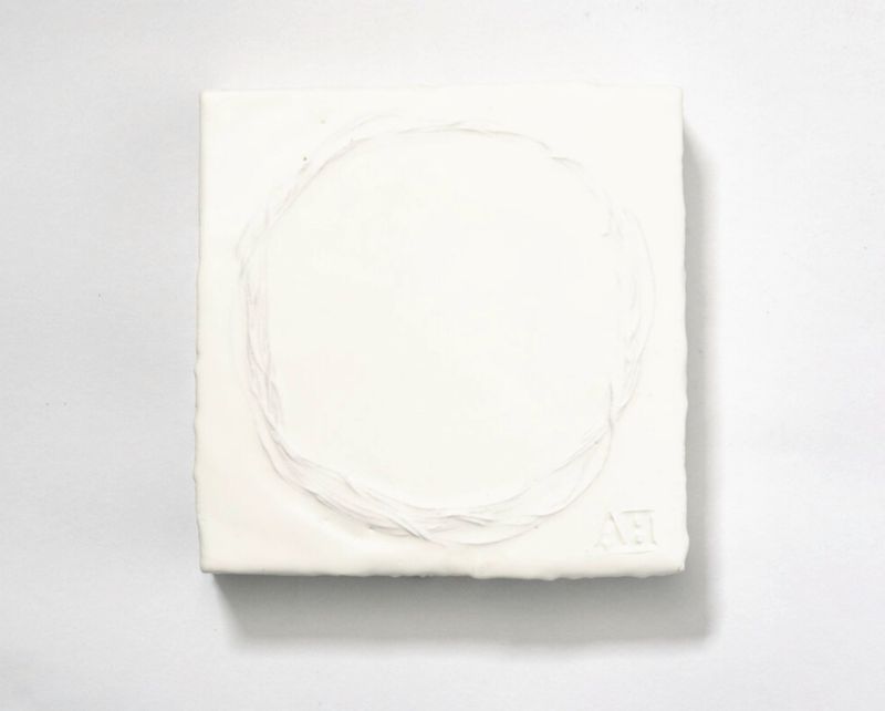 Amy Heywood Crown of Thorns, 8x8 Encaustic