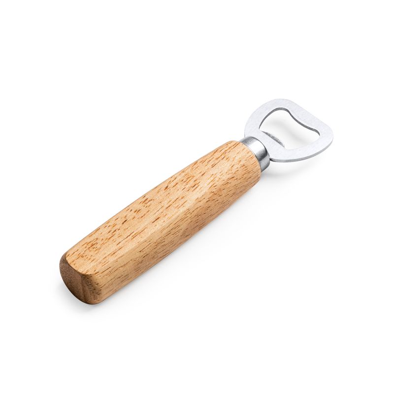 Flaschenöffner mit Holzgriff – personalisierbar mit Gravur oder Farbdruck