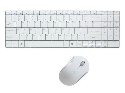 LogiLink Sans fil - RF sans fil - Blanc - Souris incluse QWERTZ