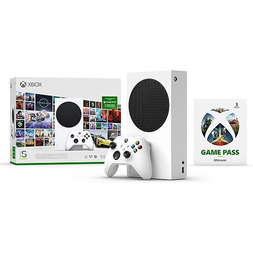 Microsoft Xbox Series S + 3 Mois Gamepass Ultimate Microsoft Xbox Series S + 3 Mois Gamepass Ultimate