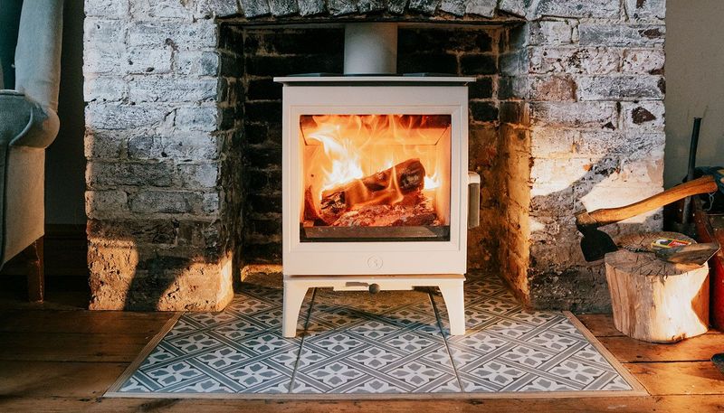 ZETALINEA  MOD. STUFA A LEGNA CHARNWOOD CRANMORE AIRE 7 NERA