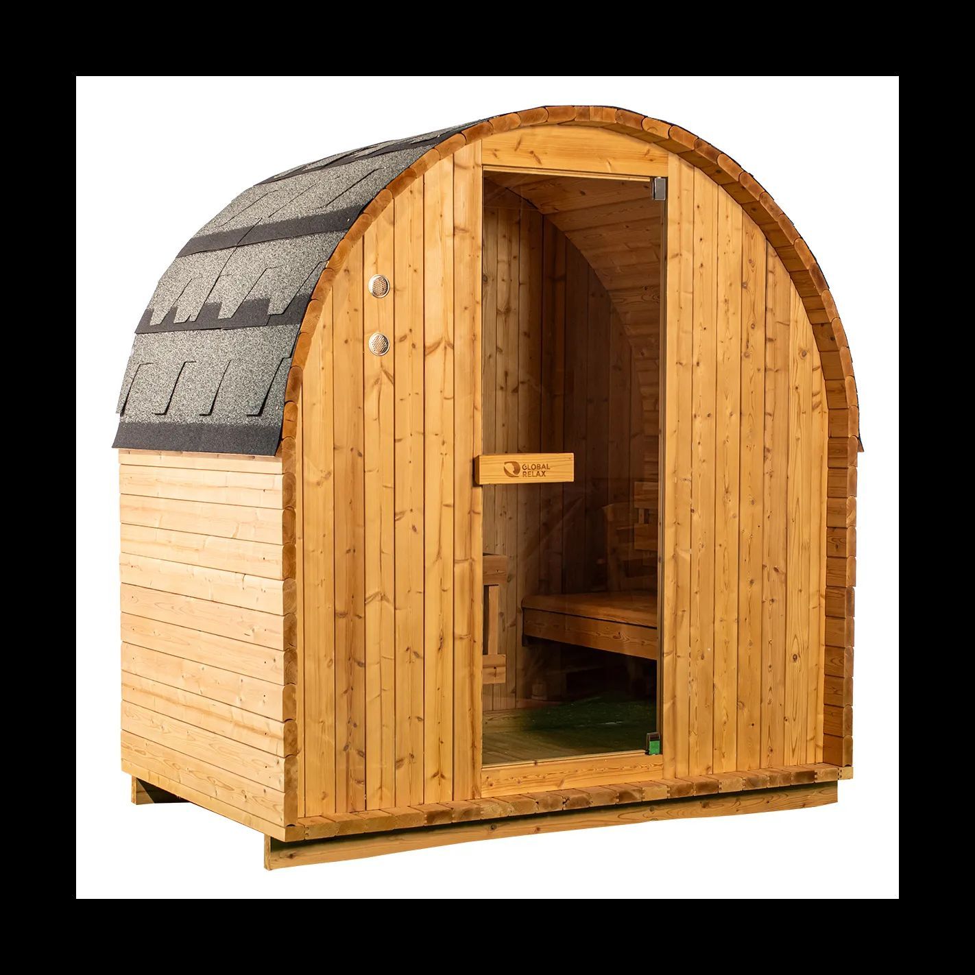 DHARANI MINI sauna exterior de vapor 2 o3 personas DHARANI MINI sauna exterior de vapor 2 o3 personas
