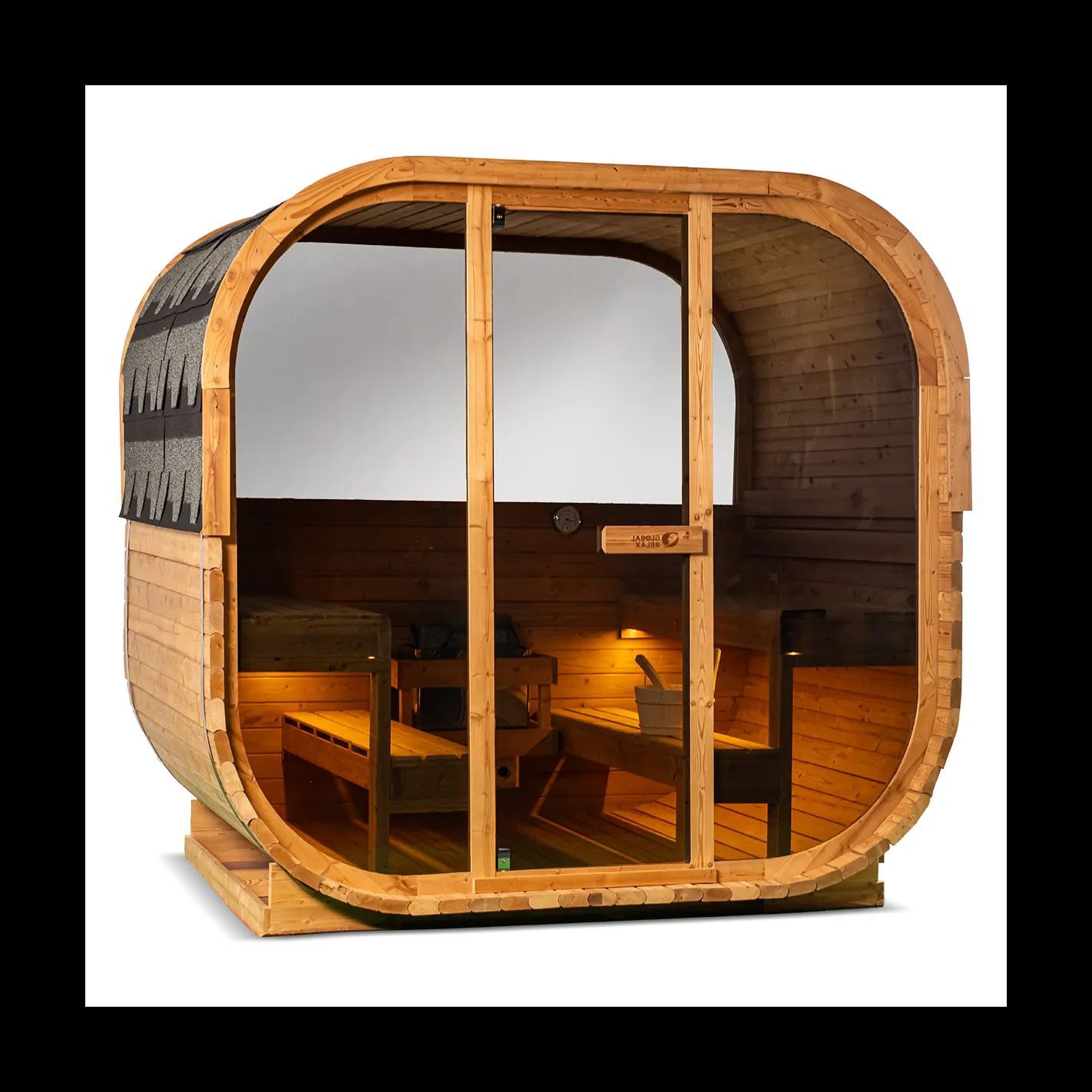 DHARANI CUBE Sauna exterior vapor 6 personas