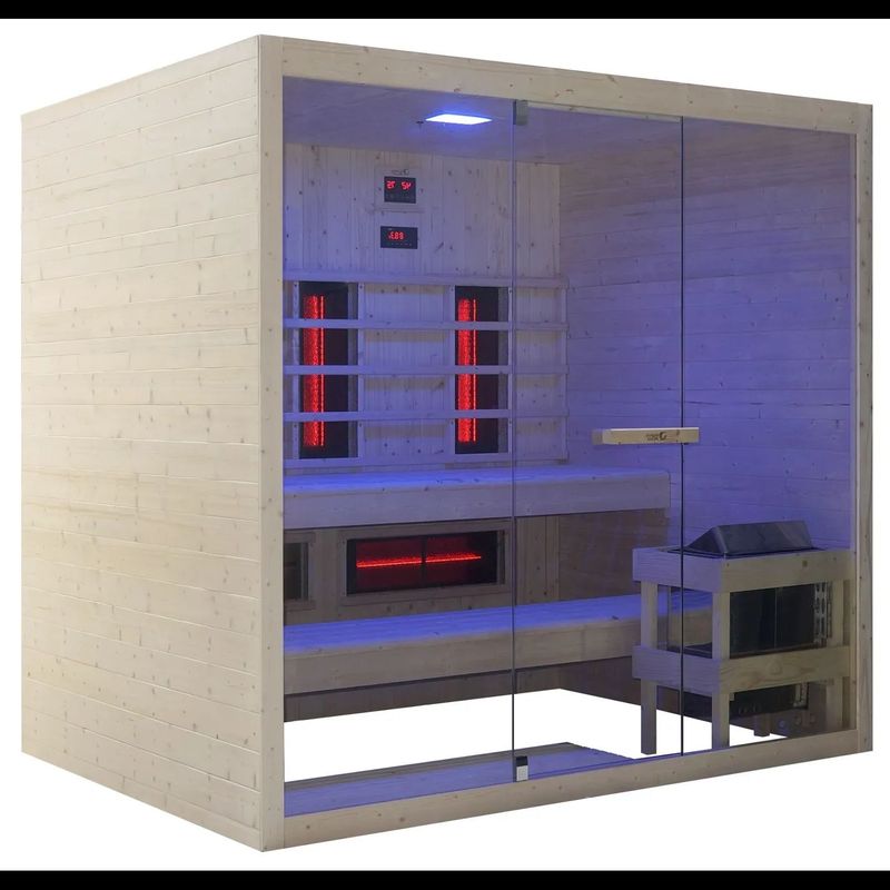 DHARANI COMBI-SAUNA INTERIOR DE INFLAROJOS +VAPOR 4/5PERSONAS