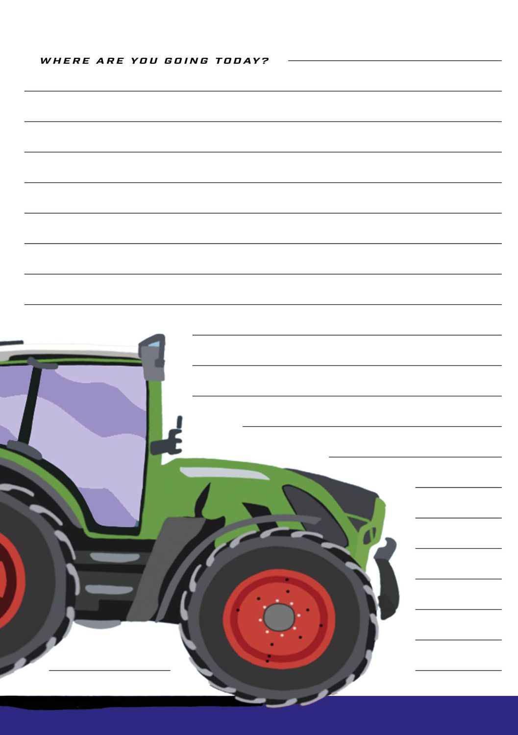 Tractor Notepad