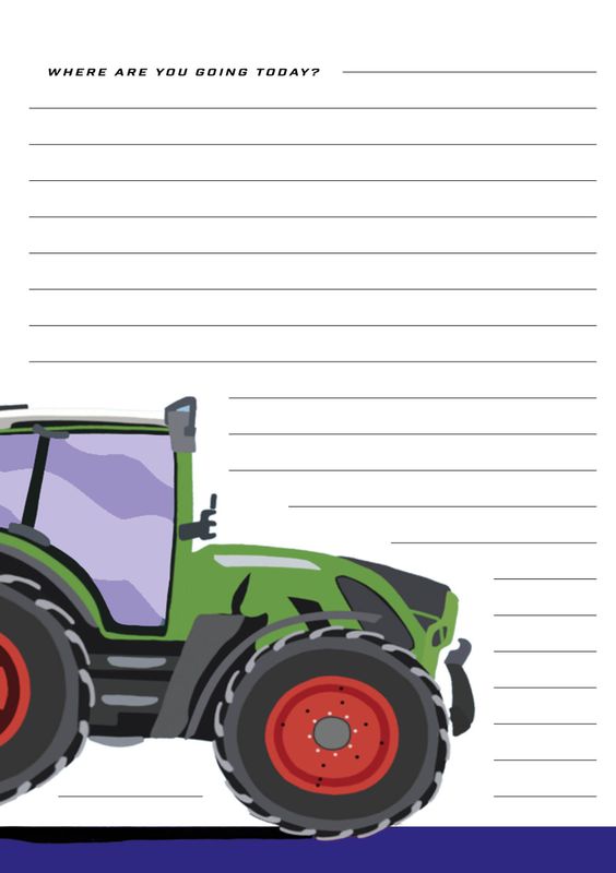 Tractor Notepad