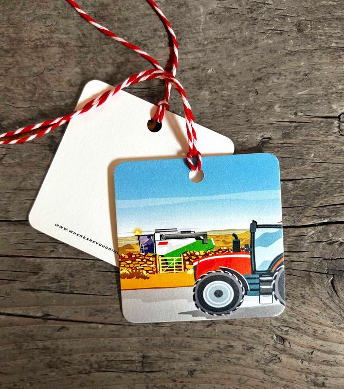 Tractor (summer) Gift Tag B