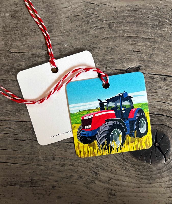 Tractor (summer) Gift Tag A
