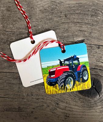 Tractor (summer) Gift Tag A