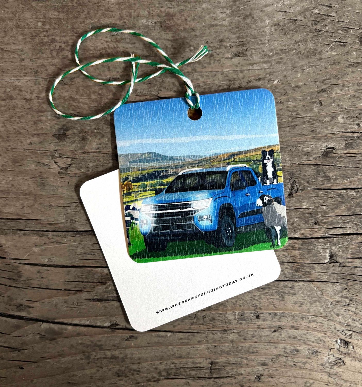 Pick-up Gift Tag, Tag design: Pick-up Tag