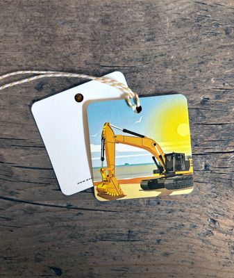 Excavator Gift Tag