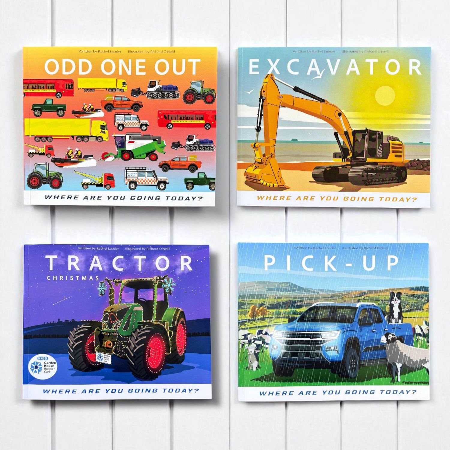 'Little vehicle lovers' book set