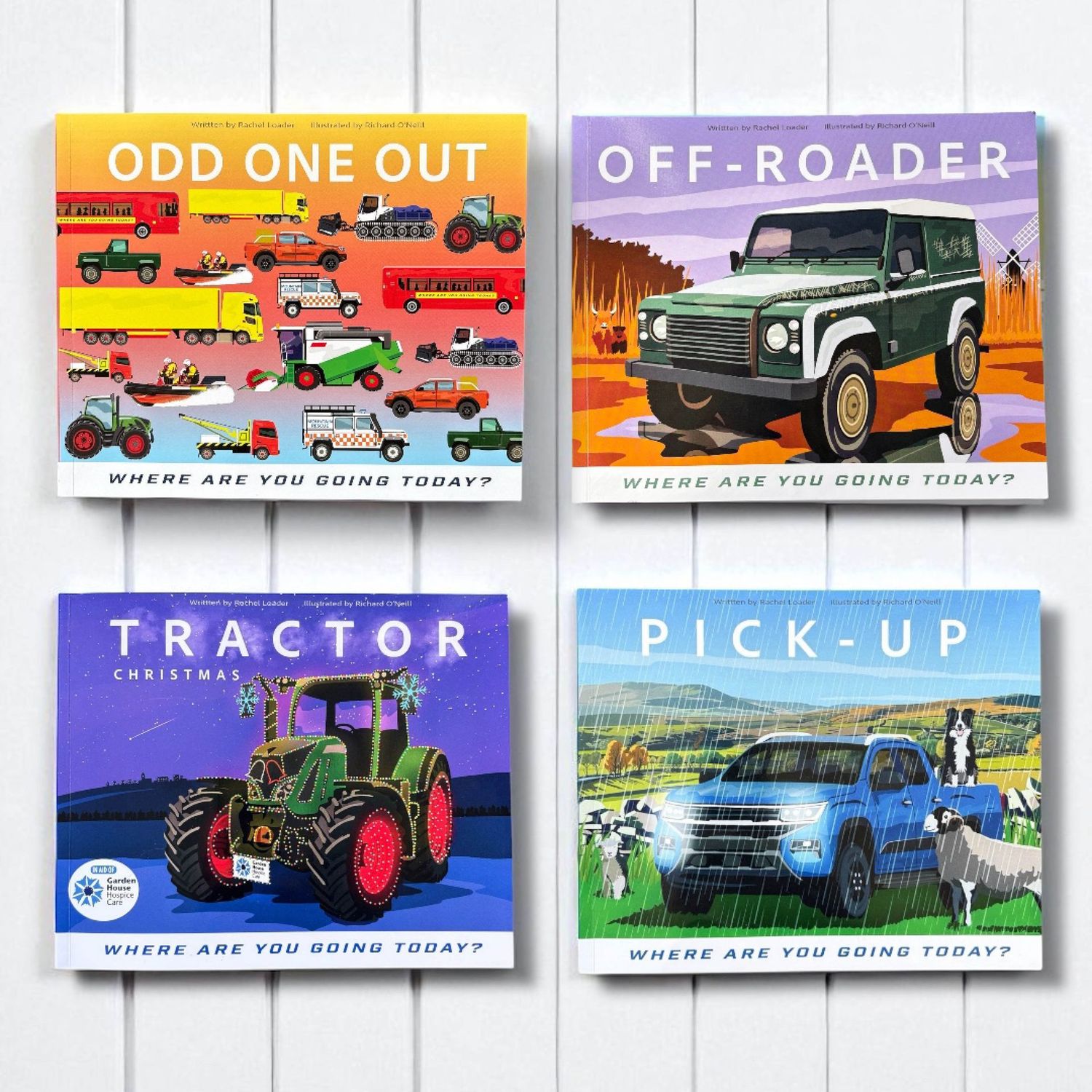 'Little vehicle lovers' book set