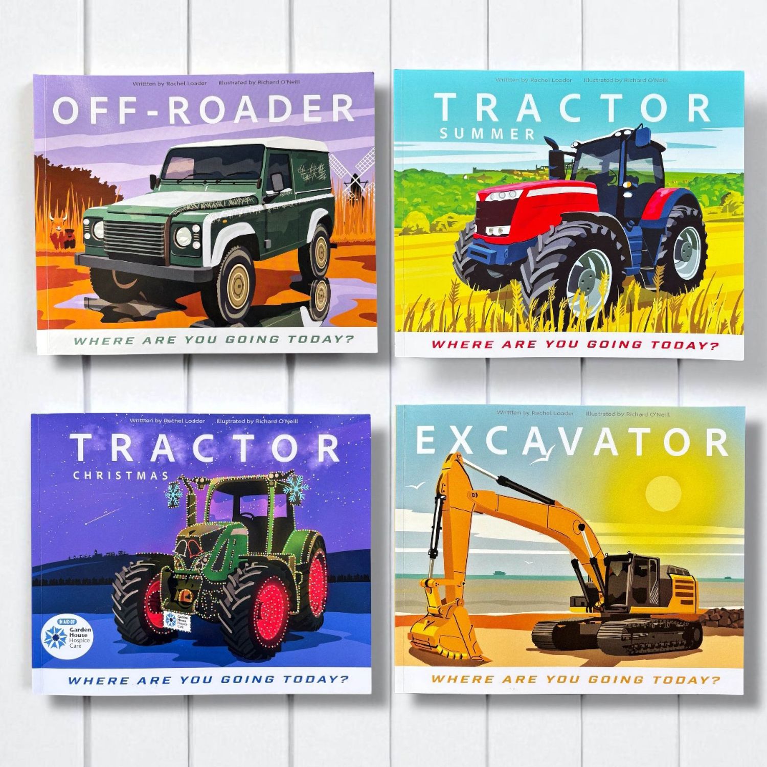 'Little vehicle lovers' book set (tractor)
