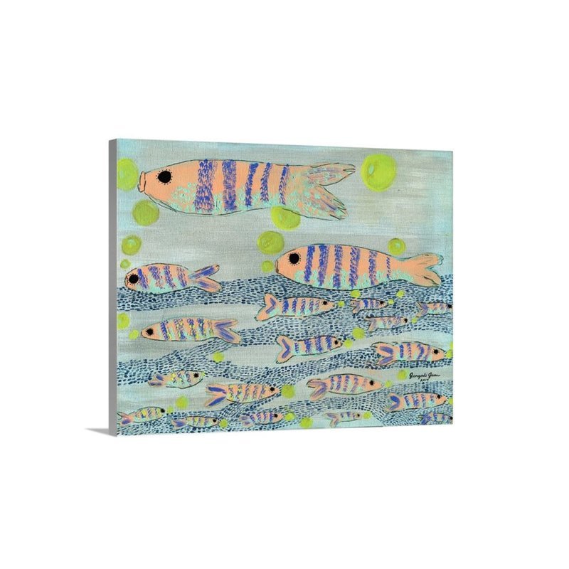 Fishy, Fishy Cross My Ocean Canvas Reproduction (16 x 20)