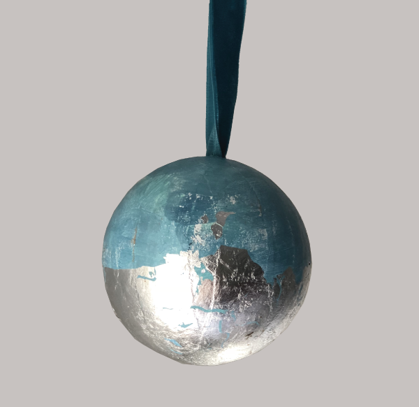 Sky Blue Foil Ornament (90mm)