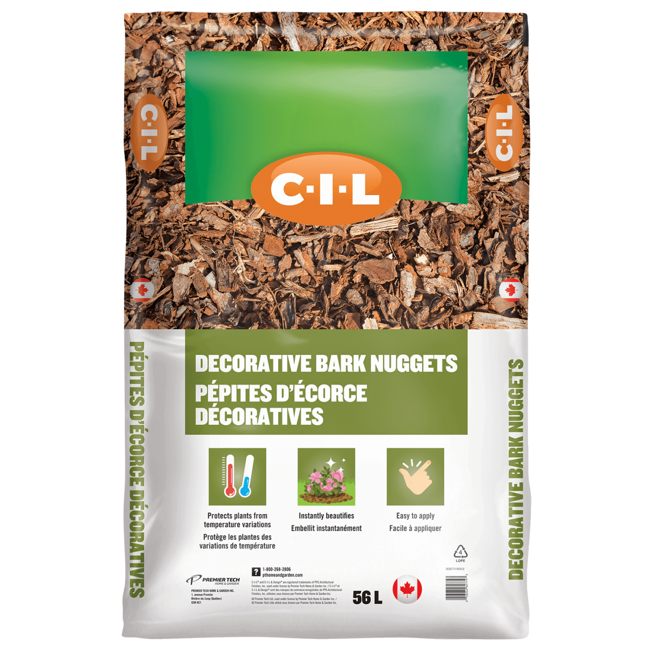 CIL Decorative Bark Nuggets 56L