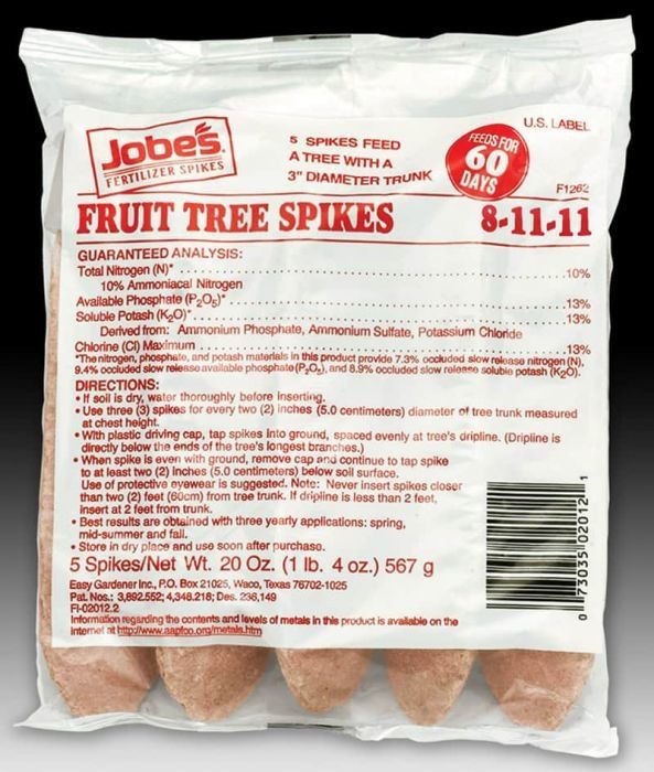 Jobes Fruit Tree Fertilizer Spikes (5 pack)