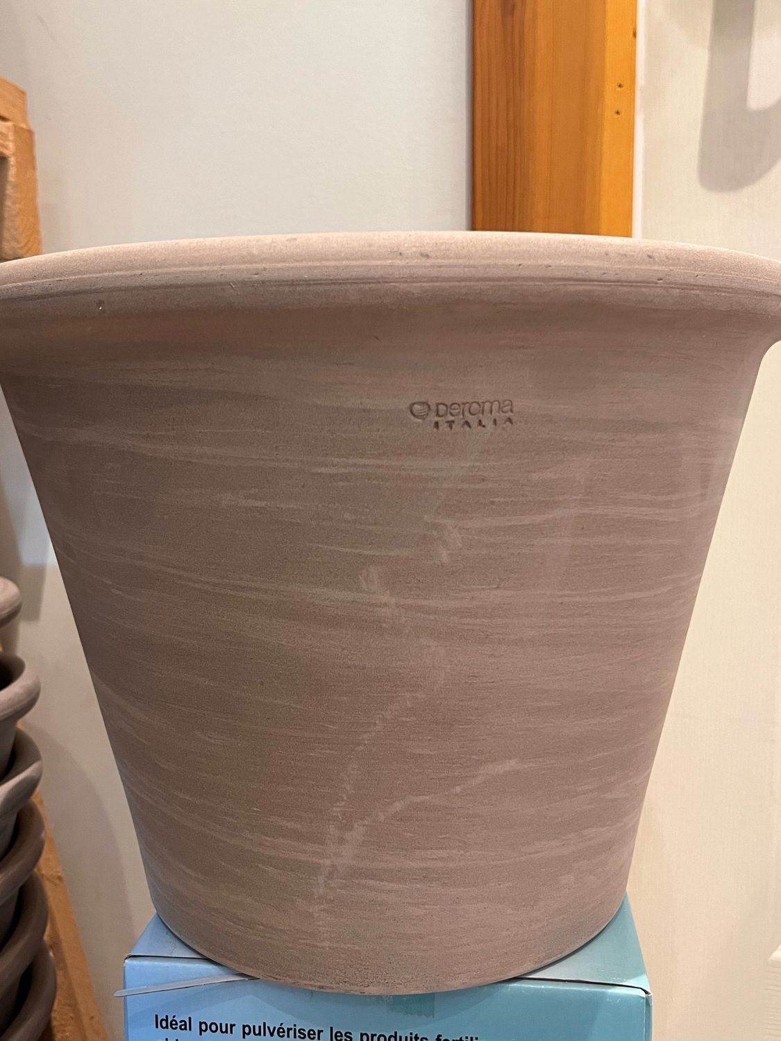 Deroma Duo Bianco Grafite Cone Pot 4.9L