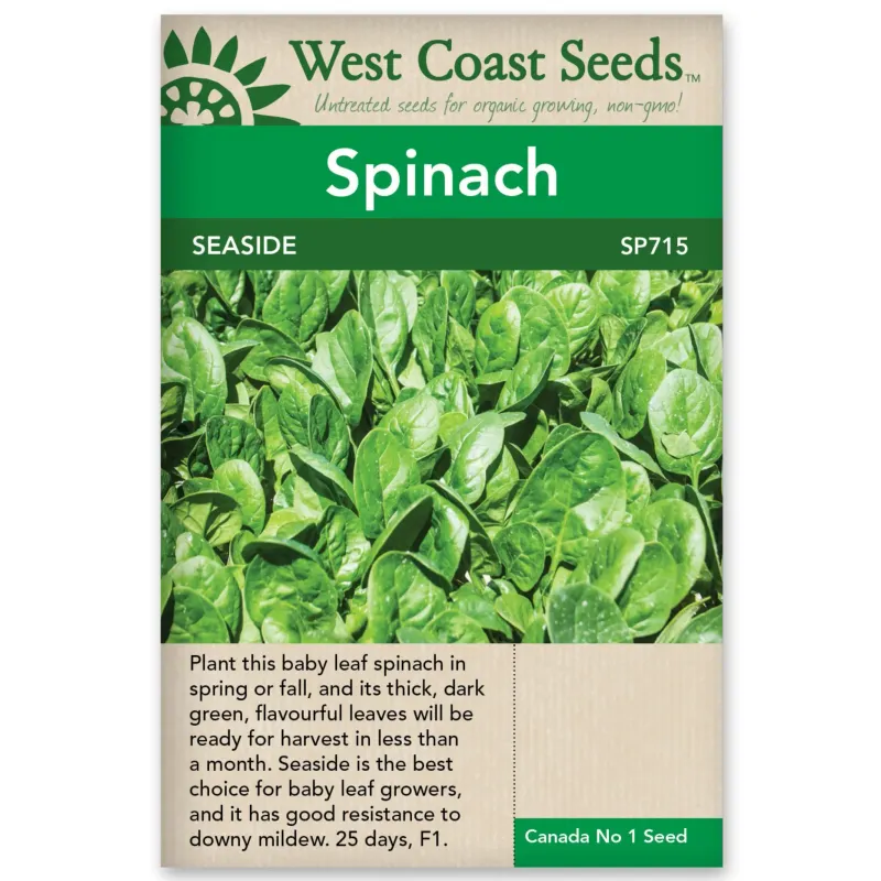 West Coast Seeds- Spinach Seaside