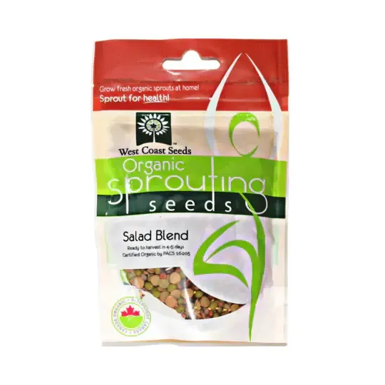 West Coast Seeds Salad Blend Organic Sprouting Seeds