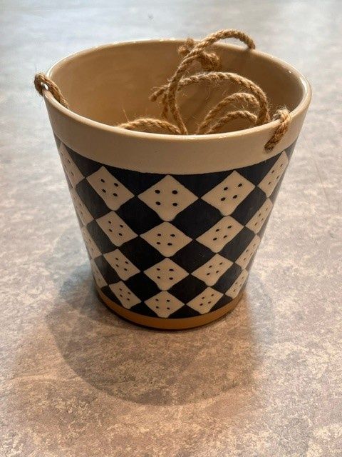 Hanging Check 5&quot; Flower Pot