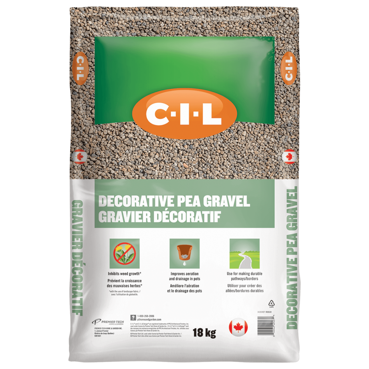 CIL Decorative Pea Gravel 18kg Bag