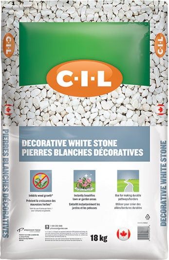 CIL Decorative White Stone 18kg