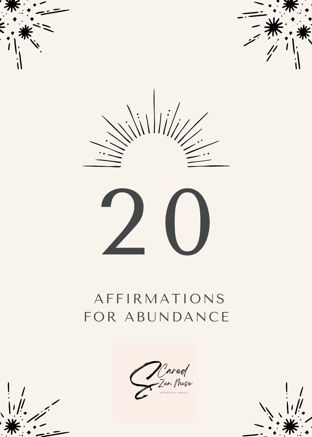 Abundance Affirmation Cards | Neutral Colors
