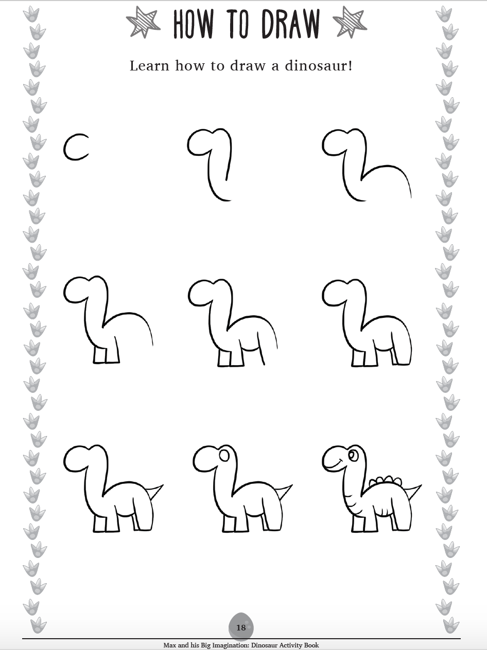 Dinosaur Activity Book Age 3 5 Pdf Instant Download