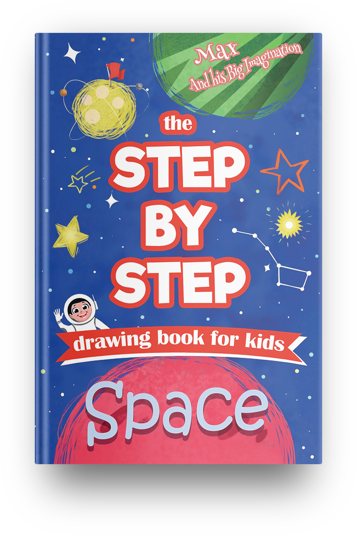 The Step by Step SPACE drawing books for kids - PRINT EDITION