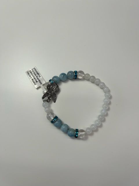 Armband Aquamarine &amp; Rainbow Moonstone