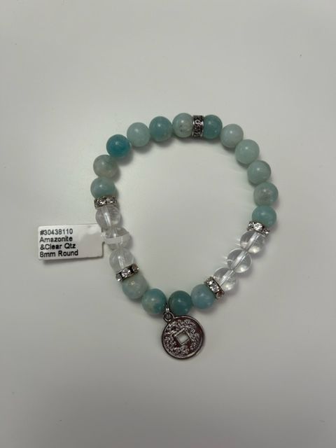 Armband Amazonite &amp; Clear Quartz