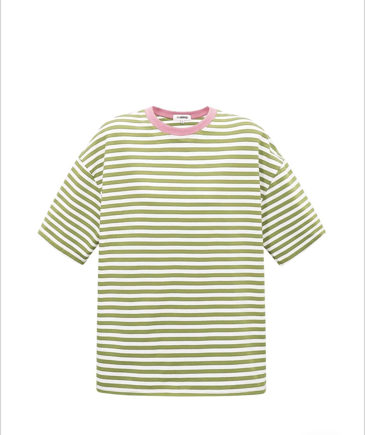 Oversized stripe shirt (groen) L