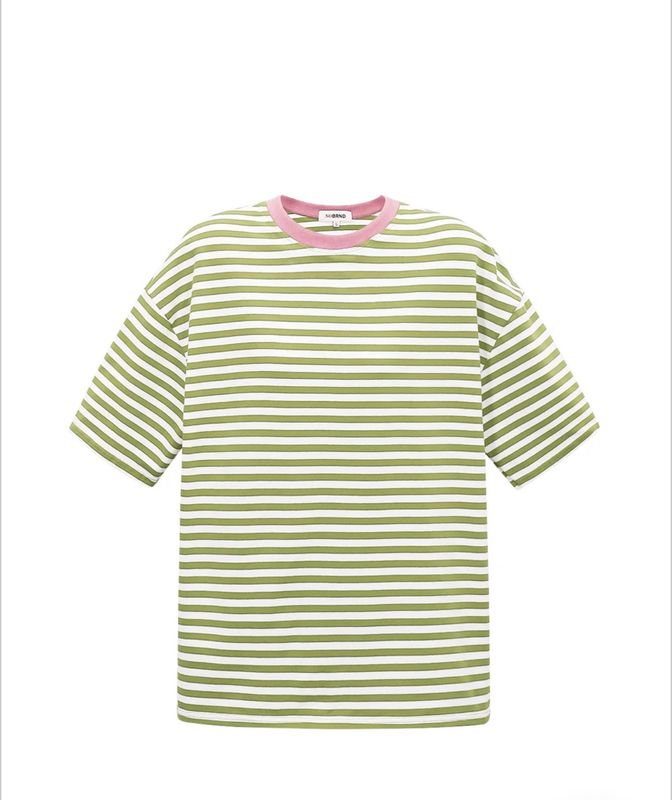 Oversized stripe shirt (groen) L