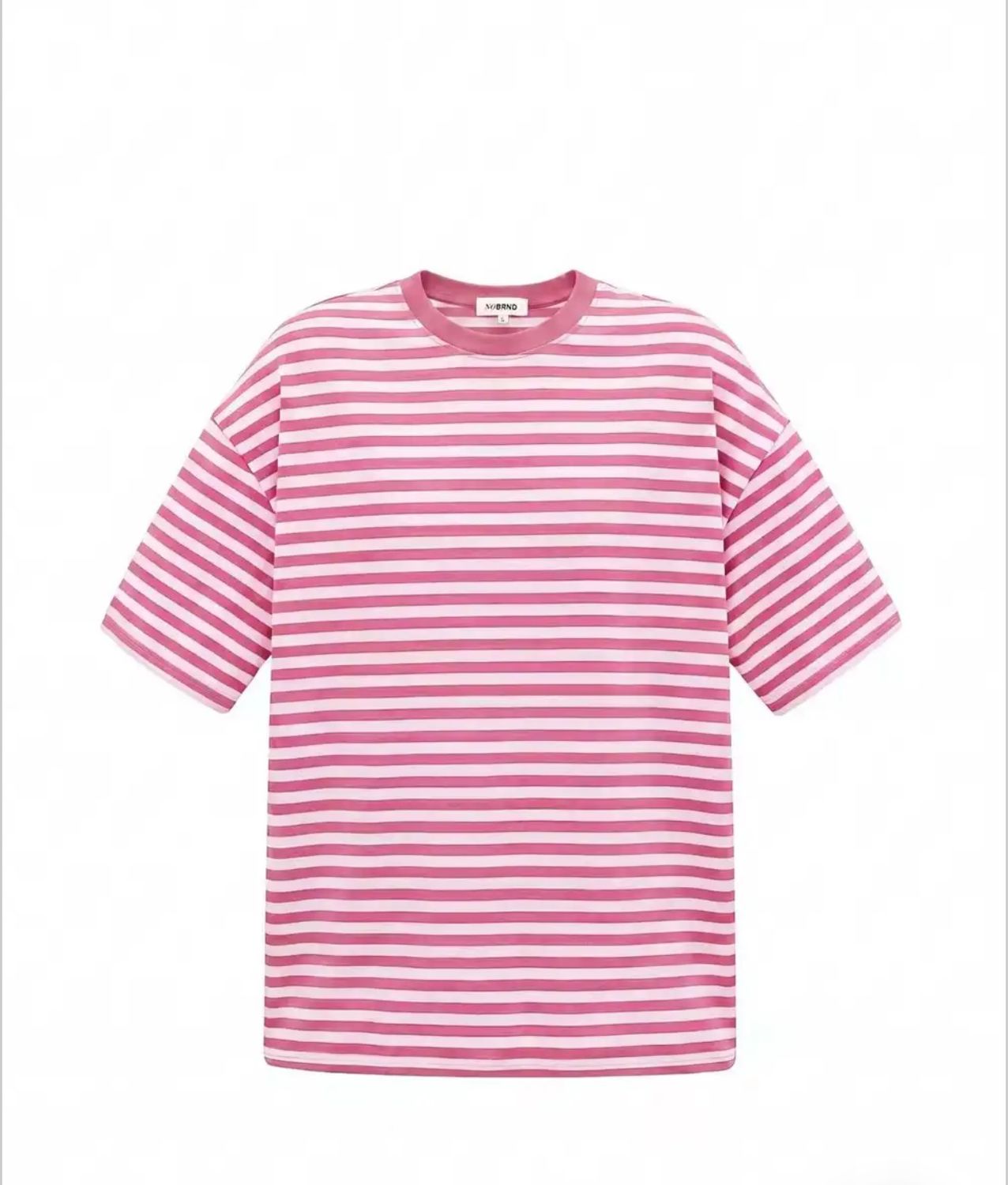 Oversized stripe shirt (roze) M