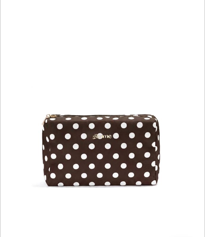 Toilettas polka brown