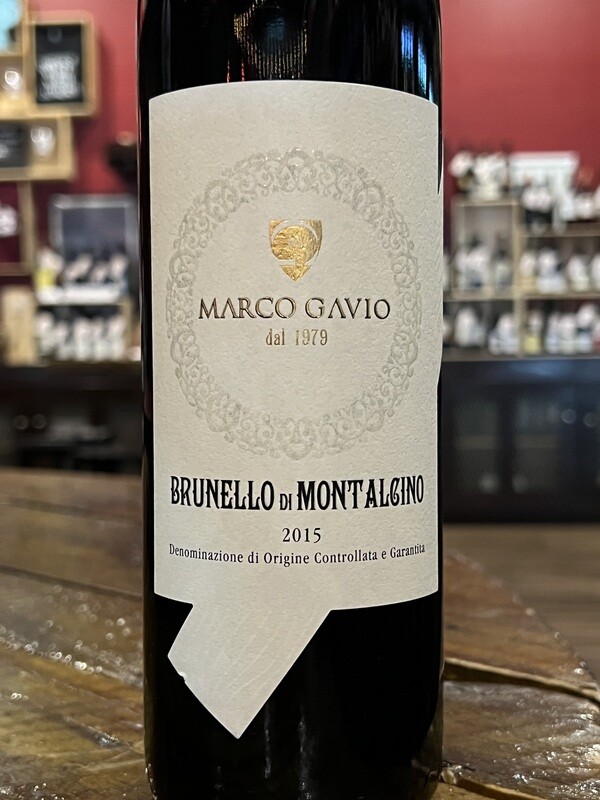 Marco Gavio Brunello di Montalcino, 2015 - 100% Sangiovese - Tuscany, Italy