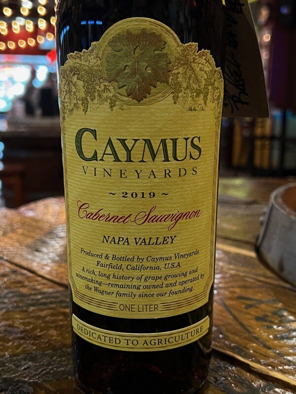 Caymus Cabernet Sauvignon, 2019 - Napa Valley, CA - 1 ltr.