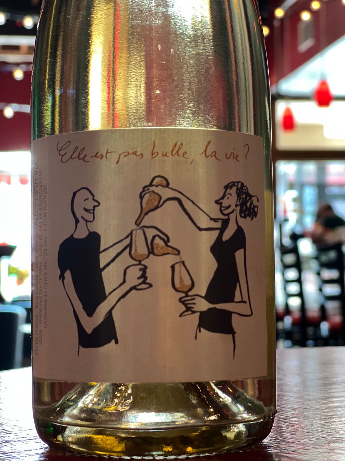 C&amp;P Breton Elle est Pas Bulle, La Vie? - Vouvray PetNat, Loire Valley France