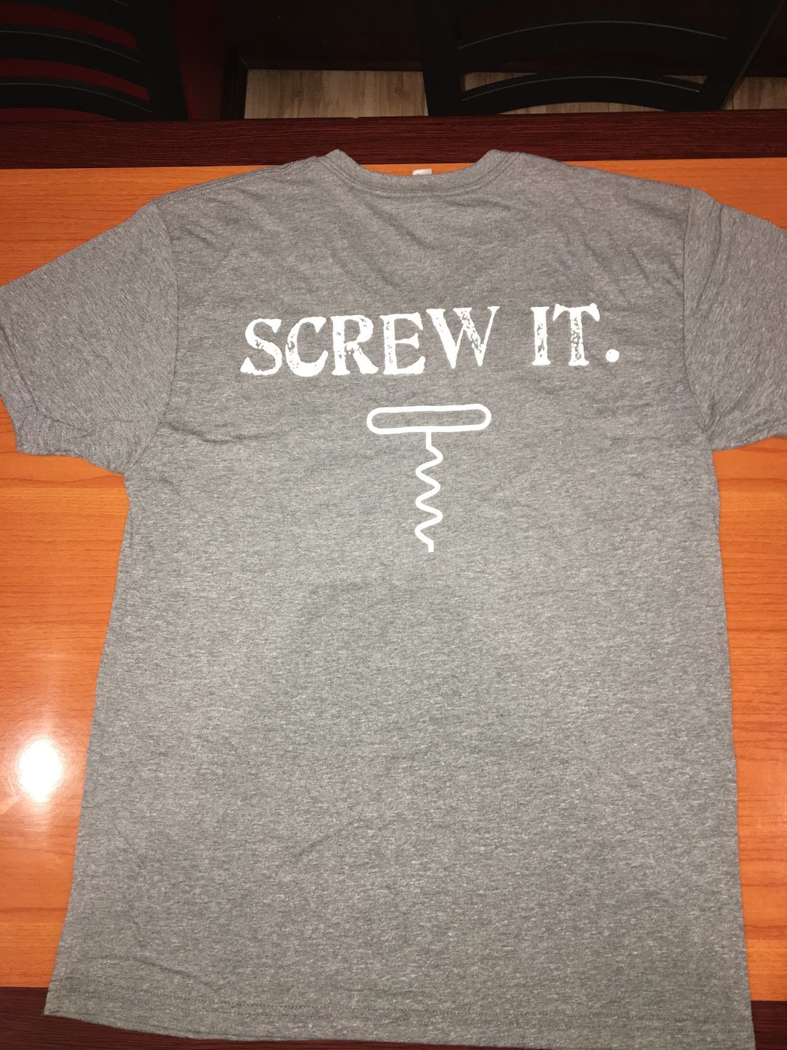 Gray &quot;Screw It&quot;  Men&#39;s V  T-shirt