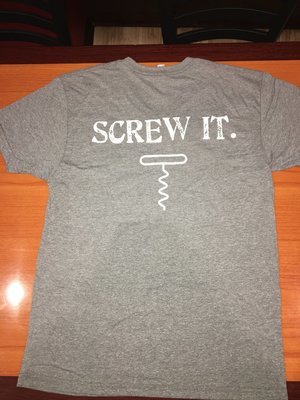 Gray "Screw It" Men's V T-shirt