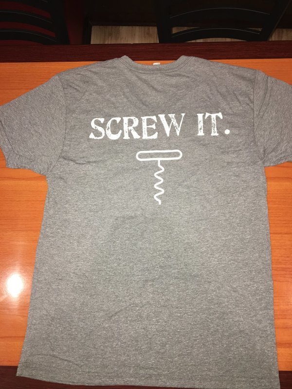 Gray &quot;Screw It&quot;  Men&#39;s V  T-shirt