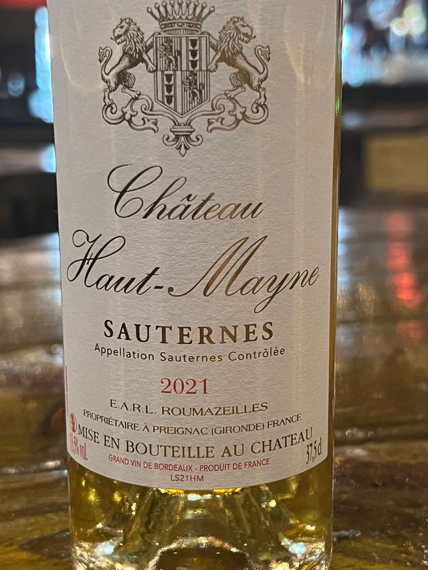 Chateau Haut-Maynes Sauternes - Bordeaux, France