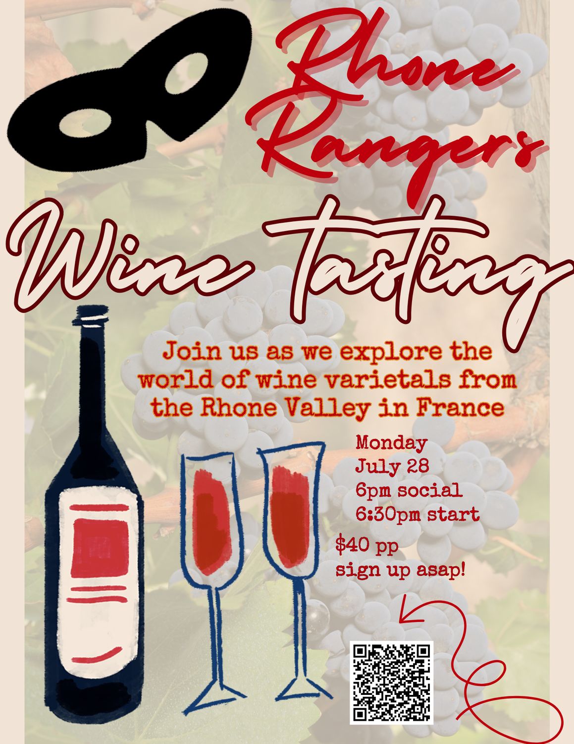 Monday Cellar Club - Rhone Rangers! July 28th, 6pm social