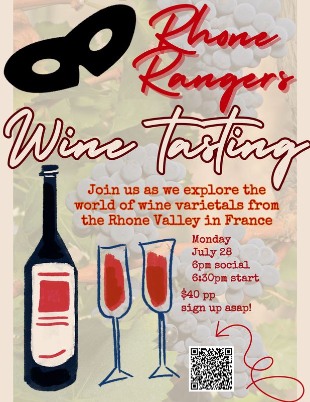 Monday Cellar Club - Rhone Rangers! July 28th, 6pm social